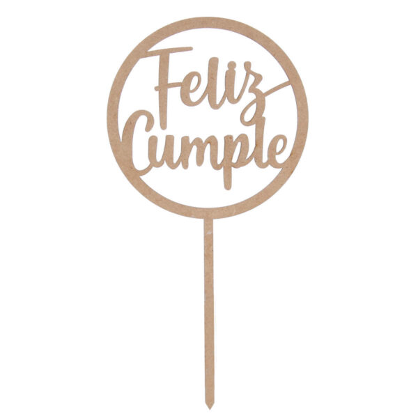 Art.10064 Pick Círculo Feliz Cumple 23.5x12cm 1pz