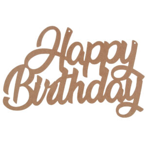Art.10113 Letrero Happy Birthday 58x86cm 1pz