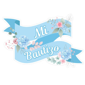 Art.10211 Letrero Mi Bautizo 45x68cm 1pz