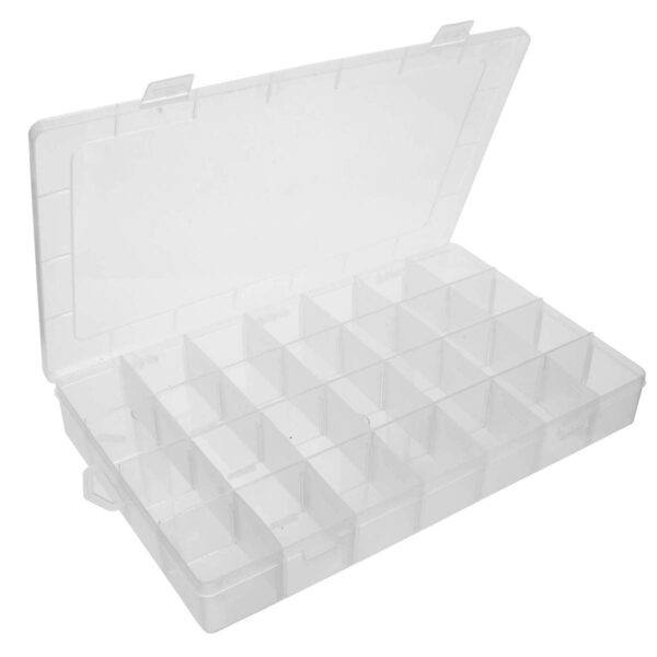 Art.10236 Caja De Plástico Grande Con 28 Divisiones 5x35x22cm 1pz