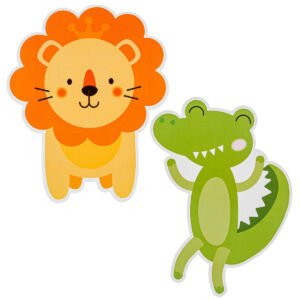 Art.10362 Adorno Grande Animales 36x28cm 2pz