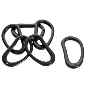 Art.10379 Cuenta Fina Plástica Acabado Espejo 58x33mm 6pz