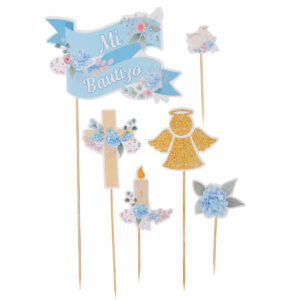 Art.10397 Adorno Pick Mi Bautizo 6pz