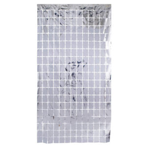 Art.10427 Cortina Foil Cuadros 2x1m 1pz