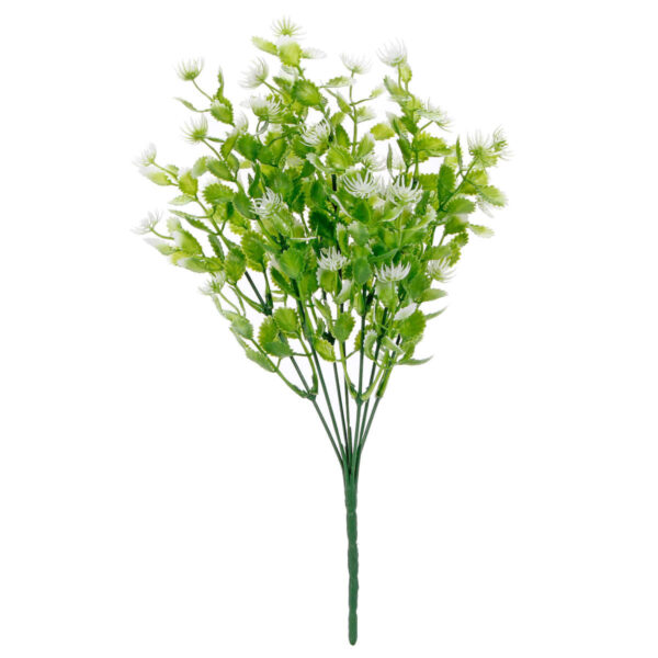 Art.10480 Ramo Follaje Con Flores x7 32cm 1pz
