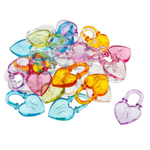 Art.10672 Cuenta Acrílico Candado 44mm 250g (aprox 68pz)