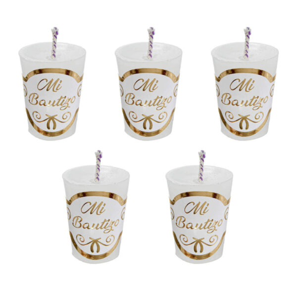 Art.10717 Mini Velas Decorativas 2.8x2.2cm 5pz