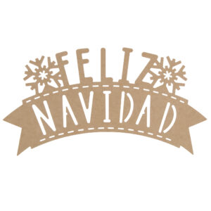Art.10816 Letrero Feliz Navidad 27x50cm 1pz
