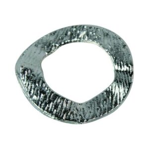 Art.10819 Cuenta Metal Ondulada Círculo 25mm 12pz