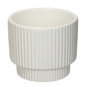 Art.10877 Base Cerámica Rayas Chica 8.8x10.3cm 1pz