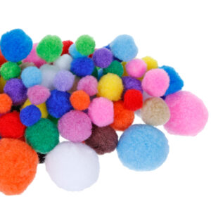 Art.10879 Pom Poms Tamaños Surtidos 30g (Aprox 70pz) 1pz
