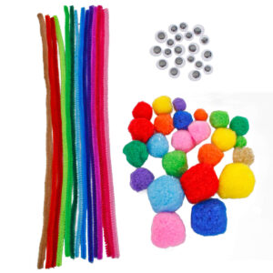 Art.10880 Pom Poms/Chenille/Ojitos Movibles 60pz