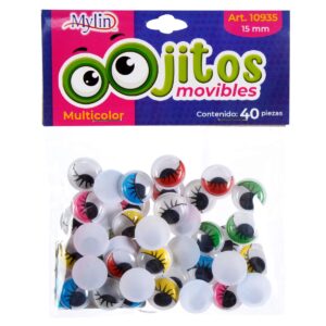Art.10935 Ojos Movibles 15mm 40pz