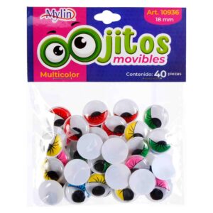 Art.10936 Ojos Movibles 18mm 40pz