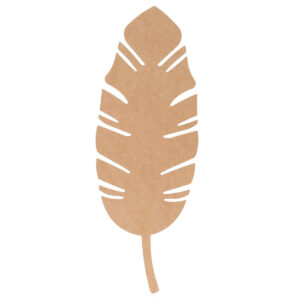 Art.10959 Hoja Planta Madera 56x19.5cm 1pz