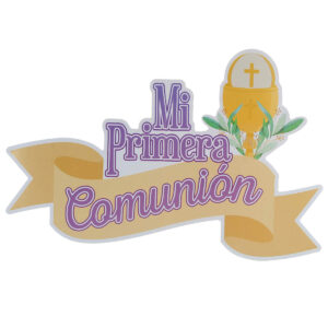 Art.11012 Letrero Mi Primera Comunión 45x68cm 1pz