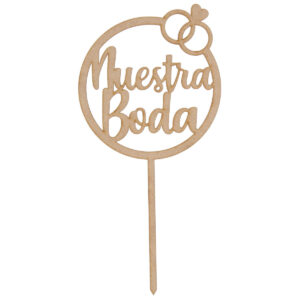 Art.11041 Pick Nuestra Boda 23.5x12cm 1pz