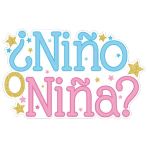 Art.11125 Letrero Niño O Niña 45x68cm 1pz