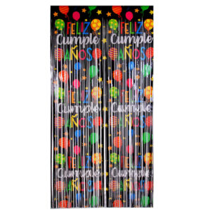 Art.11140 Cortina Feliz Cumpleaños Impresa 2x1m 1pz
