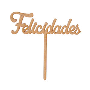 Art.11154 Pick Mini Felicidades 9.5x10cm 1pz