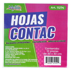 Art.11274 Hoja Contac 30x30cm 1pz