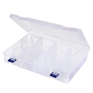 Art.11339 Caja Plástica Con 10 Divisiones 6x30x20cm 1pz
