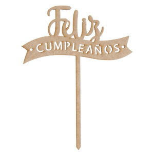 Art.11472 Pick Banderín Feliz Cumpleaños 22x16cm 1pz