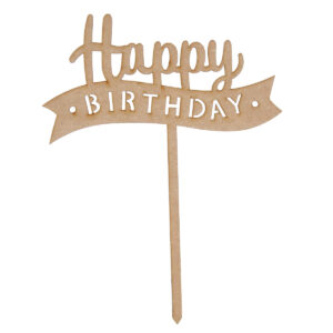 Art.11482 Pick Banderín Happy Birthday 22x16cm 1pz