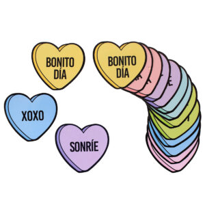 Art.11706 Tarjeta Corazones 5x5.5cm 15pz