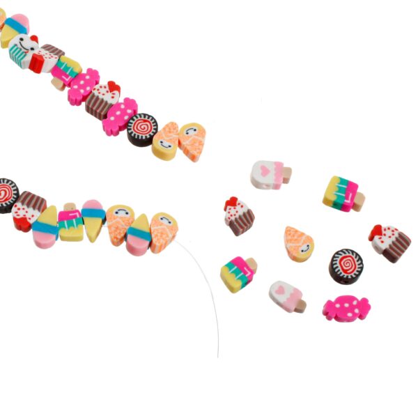 Art.1237 Cuentas Dulces/Paletas 10mm Hilo 40cm (aprox 45pz)