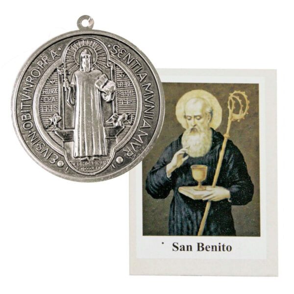 Art.1254 Medalla De San Benito 8.6x7.8cm 1pz
