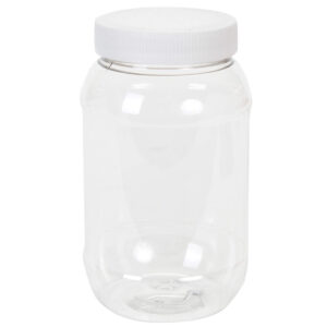 Art.1281 Bote De Plástico Redondo Con Tapa 500ml 1pz