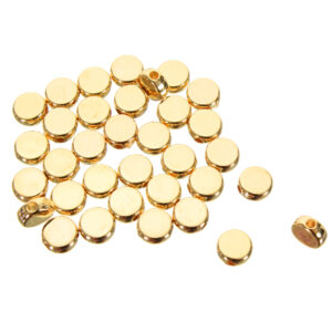 Art.1322 Cuenta Plástica Metalizada 6x2.5mm 100pz