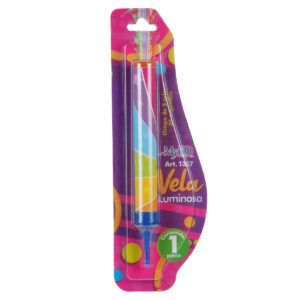 Art.1357 Vela Con Flama Luminosa 13x1.5cm 1pz