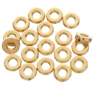 Art.1373 Cuenta Redonda Plástica Metalizada 6x2mm 100pz