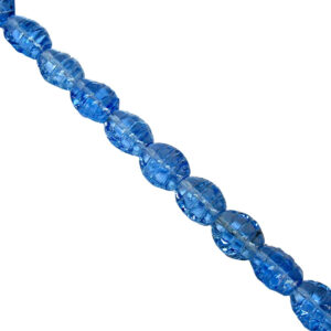 Art.1389 Cuenta Cristal Barril Transparente 12mm Hilo 36cm (aprox 23pz)