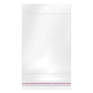 Art.1421 Bolsa Celofán con Adhesivo 22x16+5.5cm 50pz