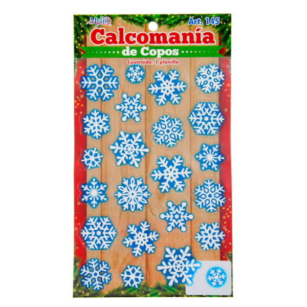 Art.145 Calcomanía Copo De Nieve Chico 1 Planilla