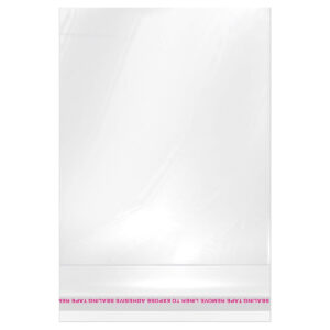 Art.1454 Bolsa Celofán con Adhesivo 21x16+3cm 50pz