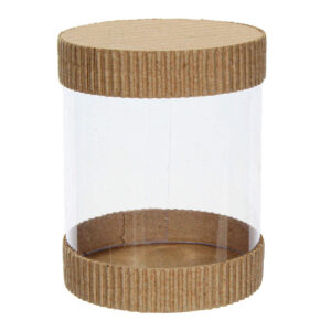 Art.1522 Cilindro Pvc Tapa Corrugado Chico 9x12cm 1pz