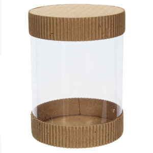 Art.1523 Cilindro Pvc Tapa Corrugado Grande 11x15cm 1pz