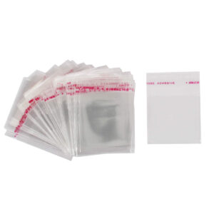 Art.1812 Bolsa De Celofán Con Sello Adhesivo 4x4.5cm 100pz