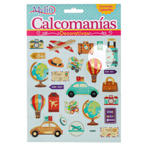 Art.1847 Calcomanía Varios 17x15cm 1 planilla (aprox 30pz)