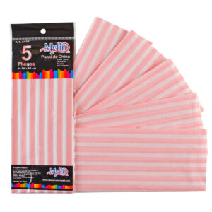 Art.2154 Papel China Rayas 50x66cm 5pz