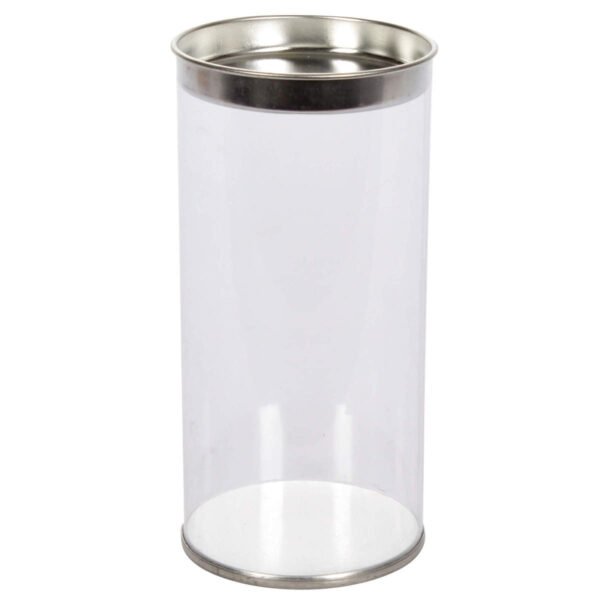 Art.2156 Cilindro Pvc Tapa Metálica 6.6x14cm 1pz
