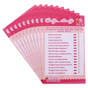 Art.2180 Juego Despedida El Dijo Ella Dijo 21.5x13cm 10pz