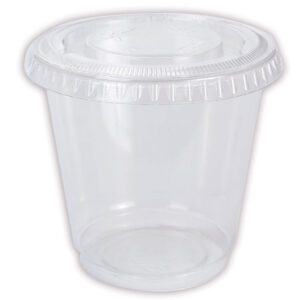 Art.2222 Vaso Con Tapa aprox 200ml 8x7.5cm 12pz