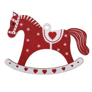 Art.235 Figura Navidad Rojo 12x10.5cm 1pz
