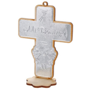 Art.2391 Cruz Mi Bautizo Repujado Niña 12x8cm 1pz