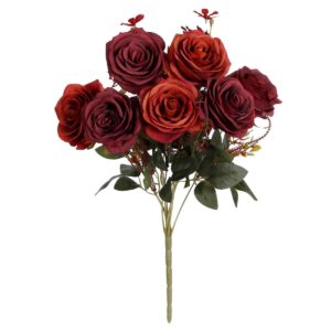 Art.2401 Ramo Fino Rosa x9 Color Especial 43cm 1pz